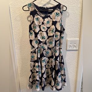 Blue & White Floral Dress